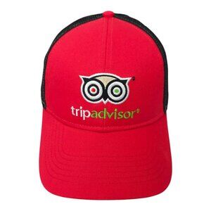 Tripadvisor Embroidered Logo Ollie Owl Mesh Snapback Cap Trucker Baseball Hat